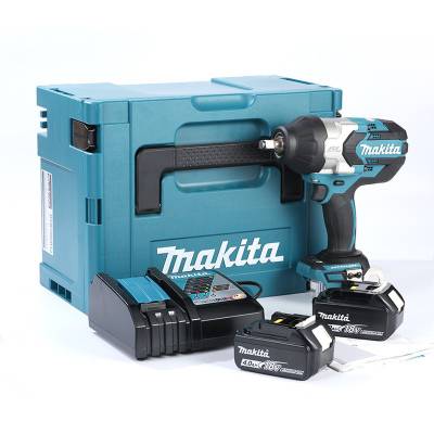 makita牧田DTW1002电动冲击扳手DTW1002RTJ充电式扳手1/2锂电扳手