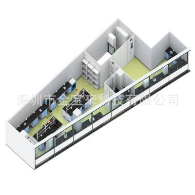 二级医院检验科效果图 江门实验室设计立体图 建筑实验室设备供应商配置方案