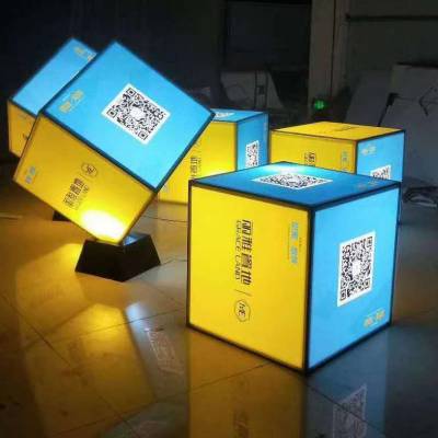 福田软膜灯箱广告制作，异形立体式灯箱定制