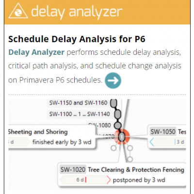 Delay Analyzer for Primavera P6