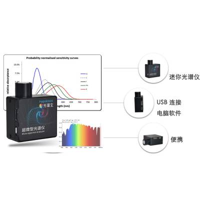 Rs485通讯光谱仪 光谱照度传感模块 色温照度计 波长检测仪 HPCS300I