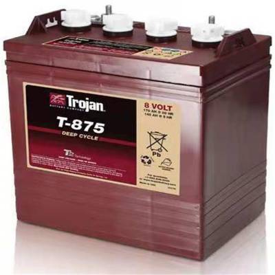 邱健Trojan蓄电池T-105美国进口电瓶6V22***H观光车球车升降机内置