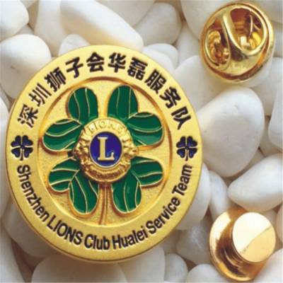 加厚锌合金滴塑冰箱贴定制 强磁徽章 别针蝴蝶扣徽章定做