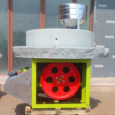 米浆用电动石磨机 低温低速豆浆石磨机 电动石磨芝麻酱机
