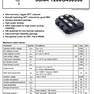 Ӧ ABB IGBTģ顪5SNA 1200G450350