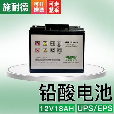 施耐德蓄电池 12V18AH CFR储能UPS电源应急机房基站 M2AL 12-18CFR