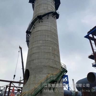 仙桃自立式钢烟囱新建-烟囱开孔取样施工方案