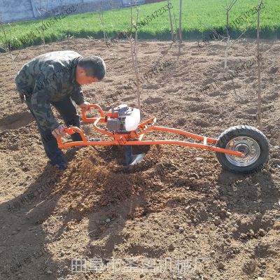 40厘米直径汽油打桩种植机 小幼苗施肥挖穴机 果树苗种植打坑机