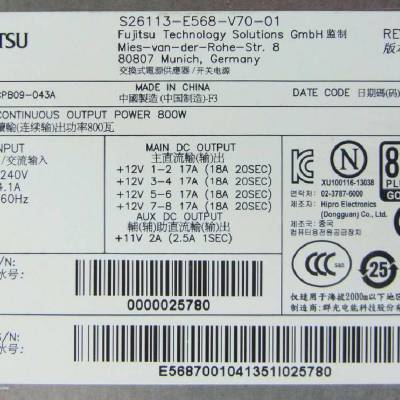 Fujitsu S26113-E568-V70 Celsius R930 M720վԴ