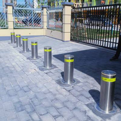 天津市液压防撞柱 全自动升降柱 路障升降柱 不锈钢防撞柱