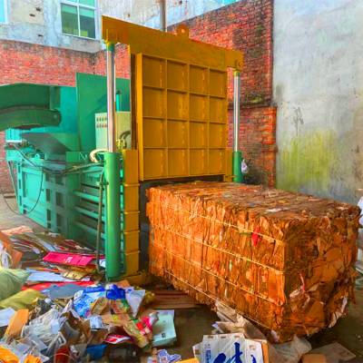 信立达 黄板纸卧式打包机 大型自动废品打包机 废品回收站机器