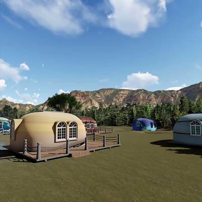 ***保温多米屋 星空透明帐篷球形建房 户外泡沫模块鸟巢圆顶屋