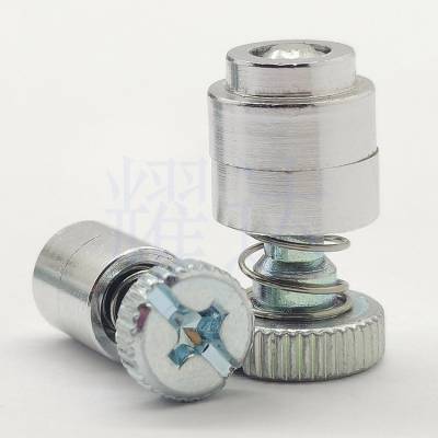 涨铆面板螺钉M4 YD-52-49-21-4碳钢滚花头+/-字槽复合槽弹簧螺丝钉