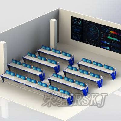 地铁调度控制中心监控操作台 调度控制台金属家具定制制造