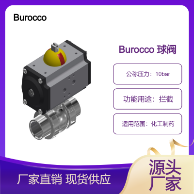 Burocco VSP/2V – FF/BW/SW系列气动球阀开关用于化工制药行业