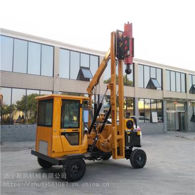 护栏打桩机 小型公路护栏打桩机售价 配置
