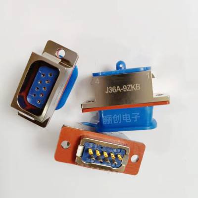 J36A系列 矩形连接器 J36A-9ZKB 9芯插座接插件 拍前咨询
