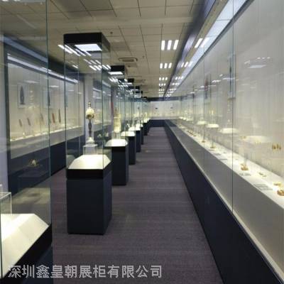 博物馆平移门展柜 /低反射玻璃博物馆展柜制作/开平市华侨博物馆