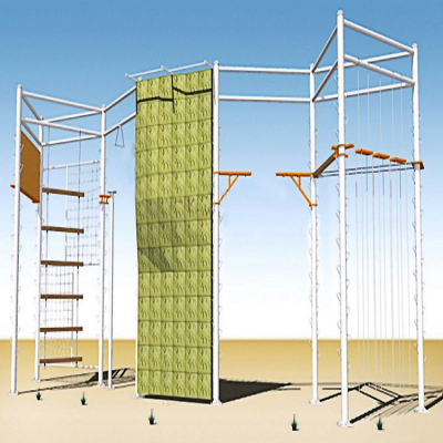 明投 户外高空拓展基地训练器材 钢架结构 按项目拓展定制