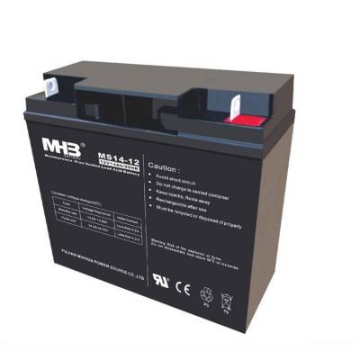 MHB蓄电池 MS14-12 闽华免维护电池12V14AH/20HR 通讯设备 电梯 消防用