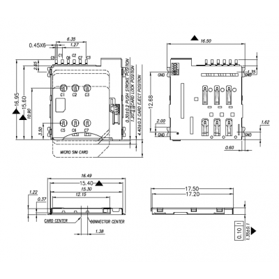 MICRO SIM PUSH PUSH Զ SIM-002-P6