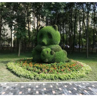 雕塑厂定制仿真绿雕造型 景观植物雕塑定制厂家