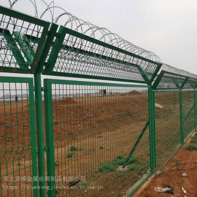 贤嵘网业 主营围栏网 框架护栏 高速公路防爬网 机场护栏