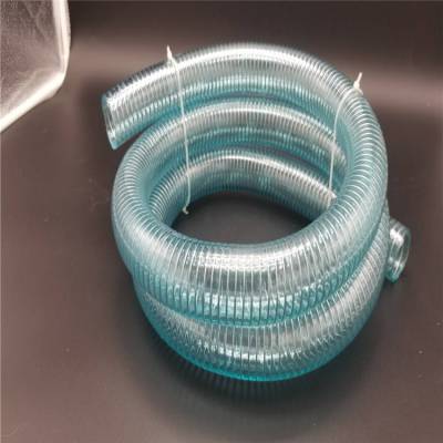友谊塑胶PVC软管厂家批发定制透明钢丝软管,高透透明塑料钢丝管