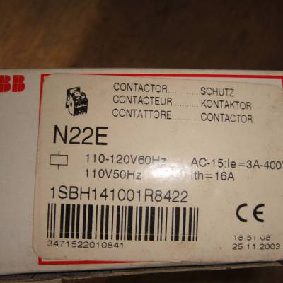 ABB 接触器式中间继电器 N22E 24 220 110 380V可选 两开两闭