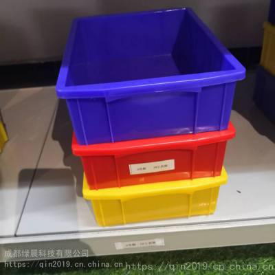 蓝色塑料零件盒 斜口零件盒 厂家批发塑料零件盒