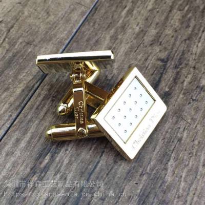 厂家金属领带夹定制商务礼品烤漆工艺领带夹袖扣logo定做