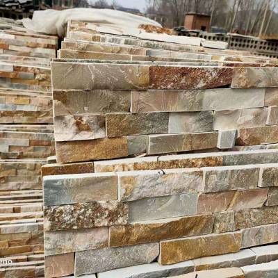 黄木纹毛边文化石墙面文化石文化石景墙君旺石材