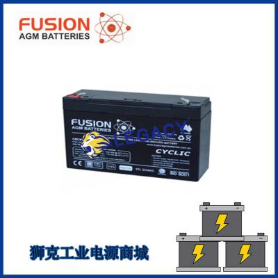 澳大利亚FUSION蓄电池CBC12V10AH深循环12V10AH机房应急UPS电源