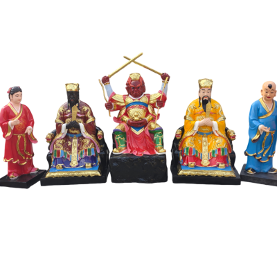1.3米炎帝祝融 城隍爷 土地公 三头六臂火德星君树脂玻璃钢佛像摆件