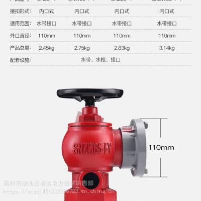 援邦 国标消火栓栓头SN65型室内消防栓 消火栓65 2.5寸消防阀门