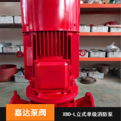 嘉达 结构简单无负压双吸泵 XBD-L立式单级消防泵