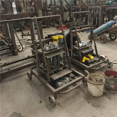 小型移动砖机 免烧砖机设备 小型水泥标压砖机