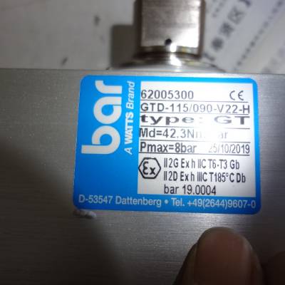德国Bar ETD系列不锈钢气动执行器 ETD-060/090型号介绍
