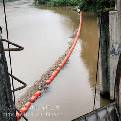建桥施工围栏塑料浮筒 水上拦漂挡渣塑料浮排介绍