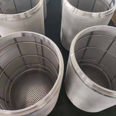 佳洁宝带支撑内骨架不锈钢滤芯烧结毡滤筒5微米