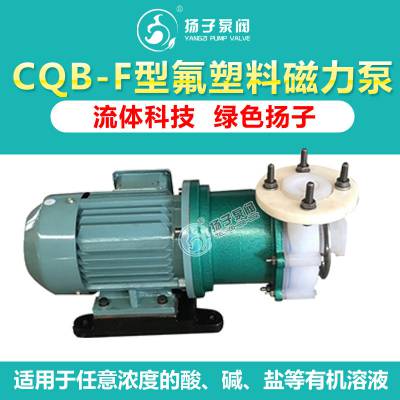 供应厂家直销CQB型扬子氟塑料磁力泵盐酸泵硝酸泵硫酸泵