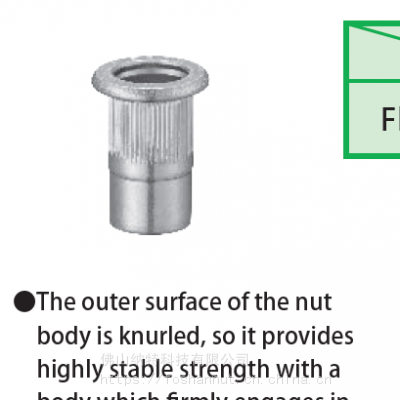 POP平头铆螺母SPHRLT系列，圆螺母