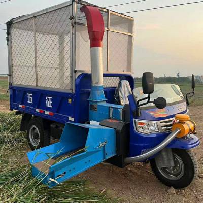 农田秸秆移动铡草车 喂牛羊草料铡草机 干湿两用稻草铡切机