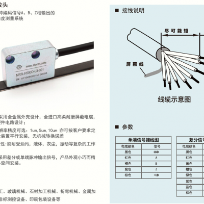 磁栅尺读数头MRR-H200D-L3-0001阿童木磁栅精度