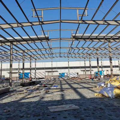 ***二手钢结构抗风柱,行车房.二手钢结构库房