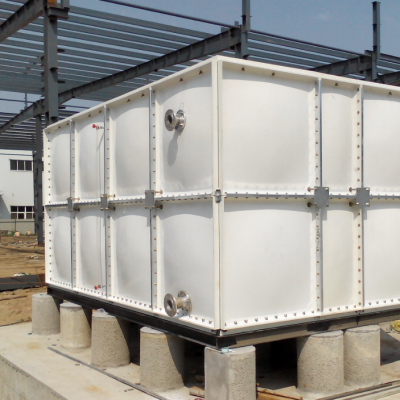 加工定制组合式玻璃钢水箱玻璃钢模压水箱消防泵站水箱