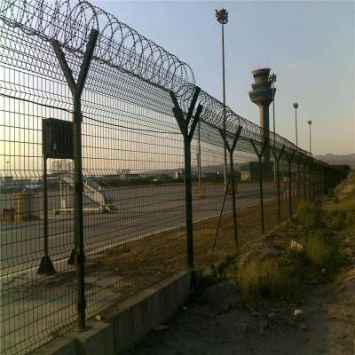 飞机场护栏网 光纤围栏 围栏枪尖 海口围栏 景观围栏