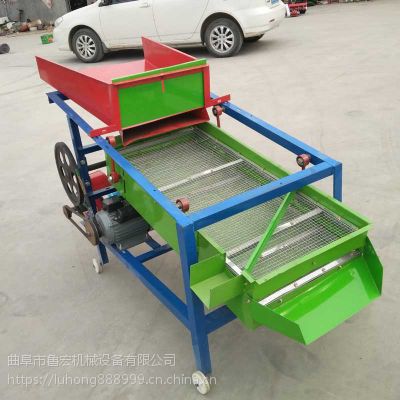 工厂直销吸风式粮食筛选机 /种子直线震动筛 /小型谷物清粮机