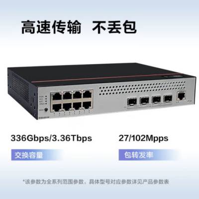 华为数通智选8口千兆汇聚层Vlan网管交换机S5735S-L8T4S-QA2(A1)