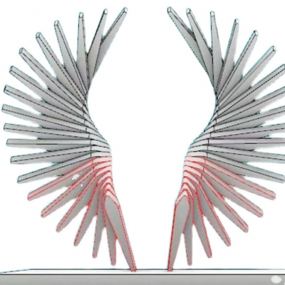 全国接单体感手势灯光互动翅膀生产厂家 互动装置天使之翼供应